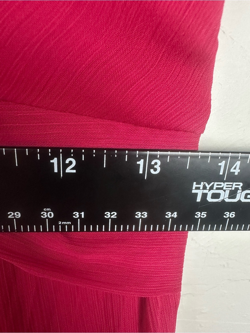 Zara Fuchsia Pink Pleated Maxi Dress Twist Front Long Sleeve XS - Picture 5 of 13